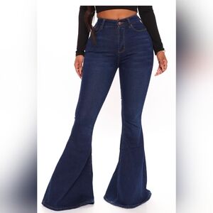 Krazy About You Flare Jean - Dark Wash